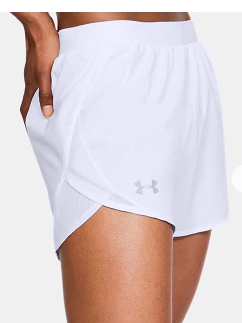 Under armour NWT Fly By 2.0 Short White Size large